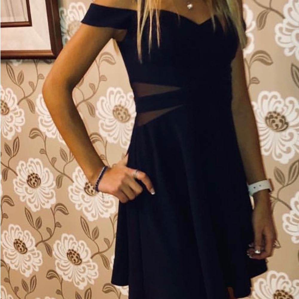 Elegant blue dress